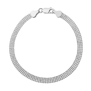 Bratara argint 5 mm x 19 cm DiAmanti BEAD4FDC-DIA (Argint 925‰ 3,9 g.)